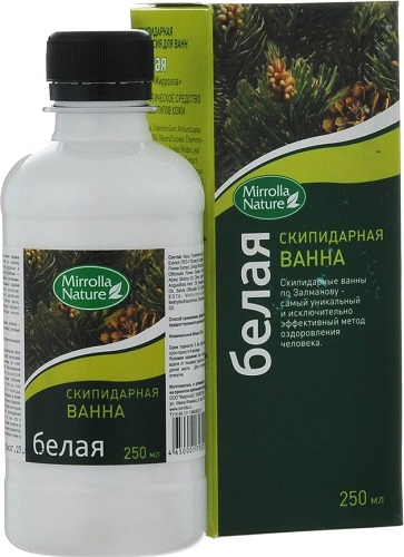 Скипидарная ванна Белая 250 мл Mirrolla #_>
