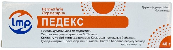Педекс гель 0,5% 40 гр ( перметрин ) @