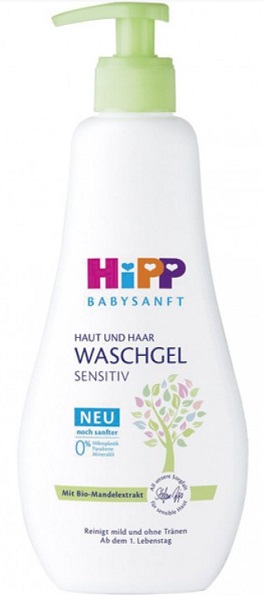 Гель для купания без слез HIPP Babysanft для чувствительной кожи 400мл