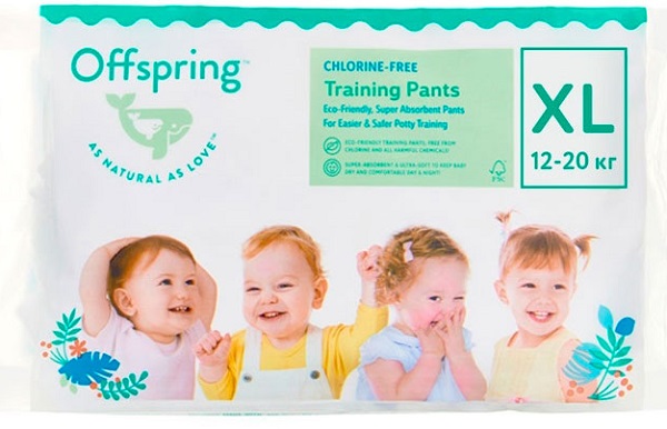Offspring трусики подгузники для детей Travel pack XL (12-20кг) 3 шт