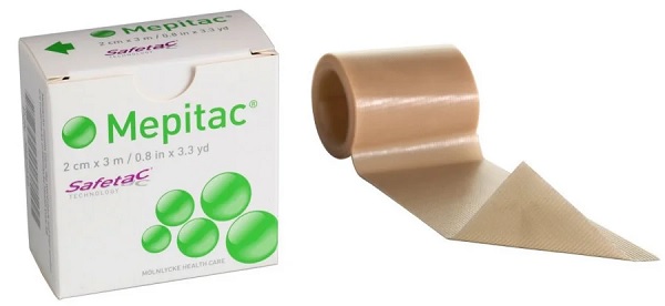 Повязка силиконовая MEPITAC 2см*3м лейкопластырь