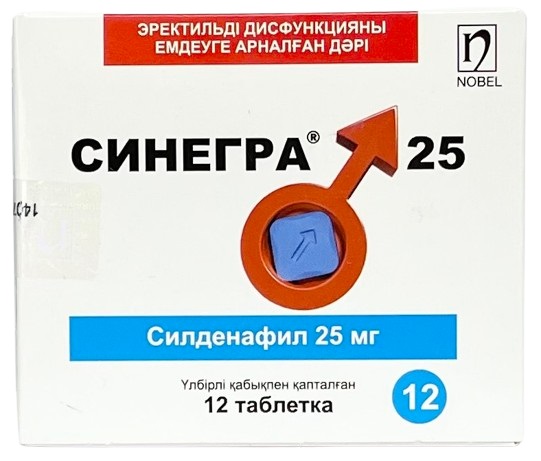 Синегра табл 25 мг №12 ( силденафил ) (Упаковка)