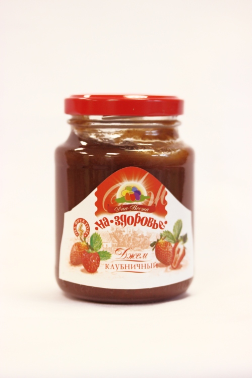 НА ЗДОРОВЬЕ .Джем клубничный на фруктозе 310г