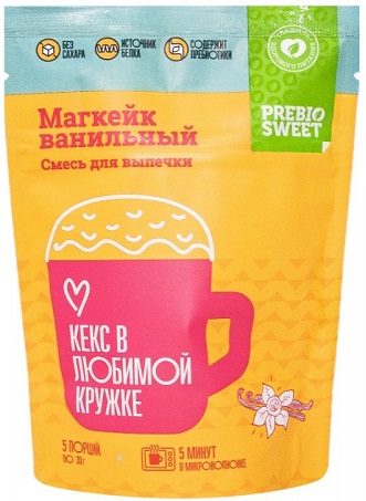 Prebiosweet Смесь для выпечки Магкейк Ванильный 150г