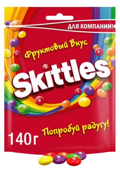 SKITTLES Драже Фрукты 140 гр