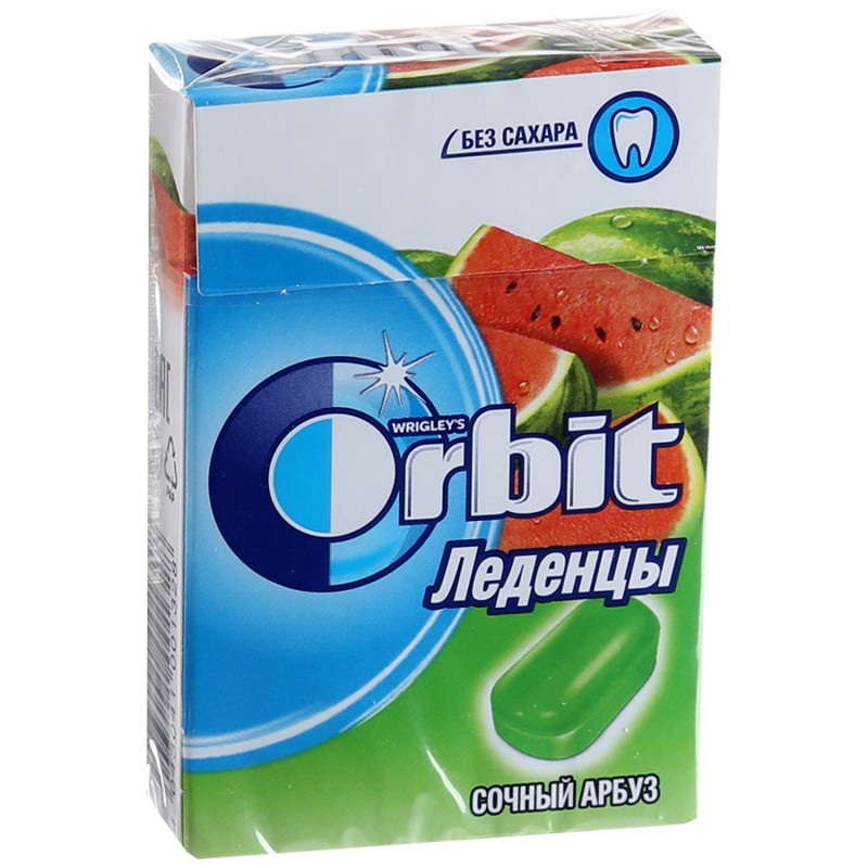 Orbit Леденцы без сахара Сочный арбуз 35г