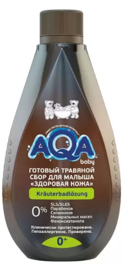 AQA baby Готовый травяной сбор для малыша Здоровая кожа 400 мл