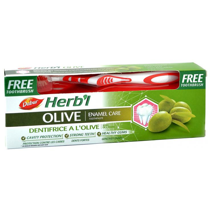 Dabur Herbal Олива Зубная паста + зубная щетка 150 г Дабур