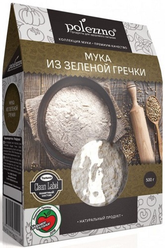 Polezzno Мука из Зеленой гречки 500г