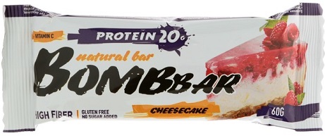 Bombbar Протеиновый батончик Малиновый чизкейк 60 г.