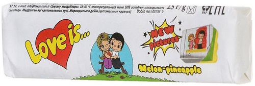 Конфеты жевательные LOVE IS Дыня-Ананас 25 г #