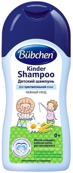 BUBCHEN Шампунь детский Ромашка и Протеины пшеницы 200 мл