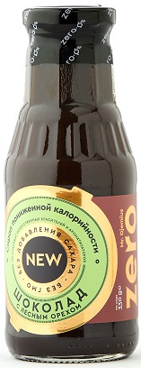Zero Сироп Шоколад Лесной орех 330г низкокалорийный без сахара