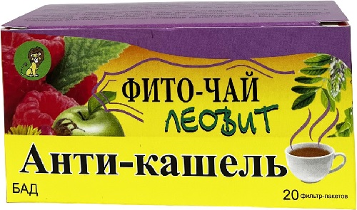 Леовит фиточай Анти-кашель 1,5г №20 пак.  &