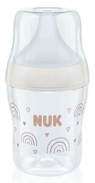 Бутылочка Стеклянная NUK Perfect Match Радуга 120мл арт.10747136 ш/г Соска Силиконовая