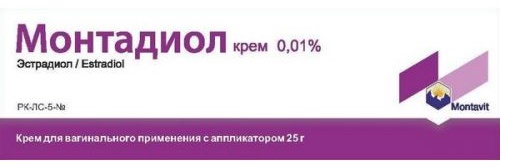 Монтадиол крем вагинальный с аппликатором 0,01% 25 г ( эстрадиол )