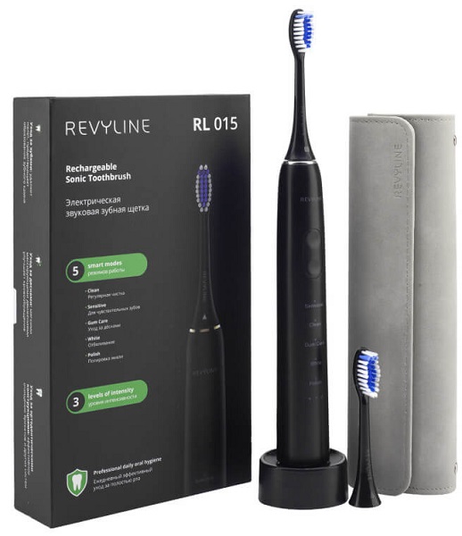 Зубная щетка Электрическая Звуковая REVYLINE RL015 Black ( 5973/18 )
