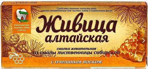 Живица с Пчелиным воском 0,8 №4 жевательная резинка  &