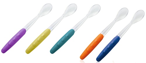Ложки NUK 4м+ Силиконовые (2шт) длинные ручки цв.в асс.