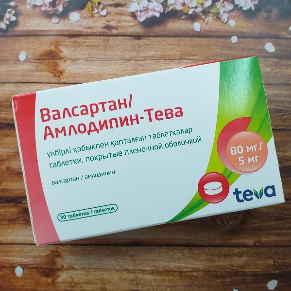 Валсартан / Амлодипин Тева табл. 80 мг/5 мг №30 (Упаковка)