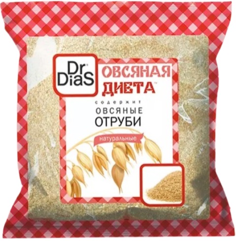 Dr.DiaS Овсяная диета Отруби Овсяные Натуральные 200г