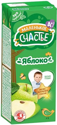 Маленькое счастье Сок Яблоко 200 мл с 4 мес
