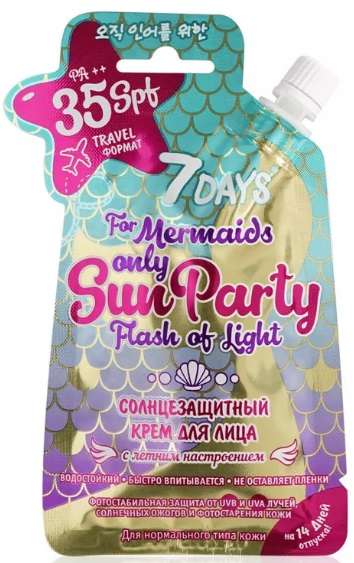 7 Days Sun Party Солнцезащитный крем для лица С летним настроением 25 гр