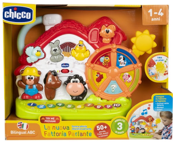CHICCO Игрушка Говорящая Ферма NEW ABC 12м+