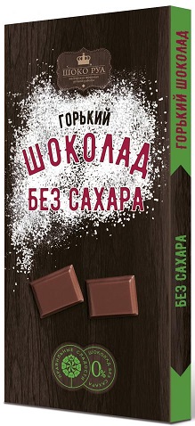 Шоколад Горький 80г без сазхара ШокоРуа
