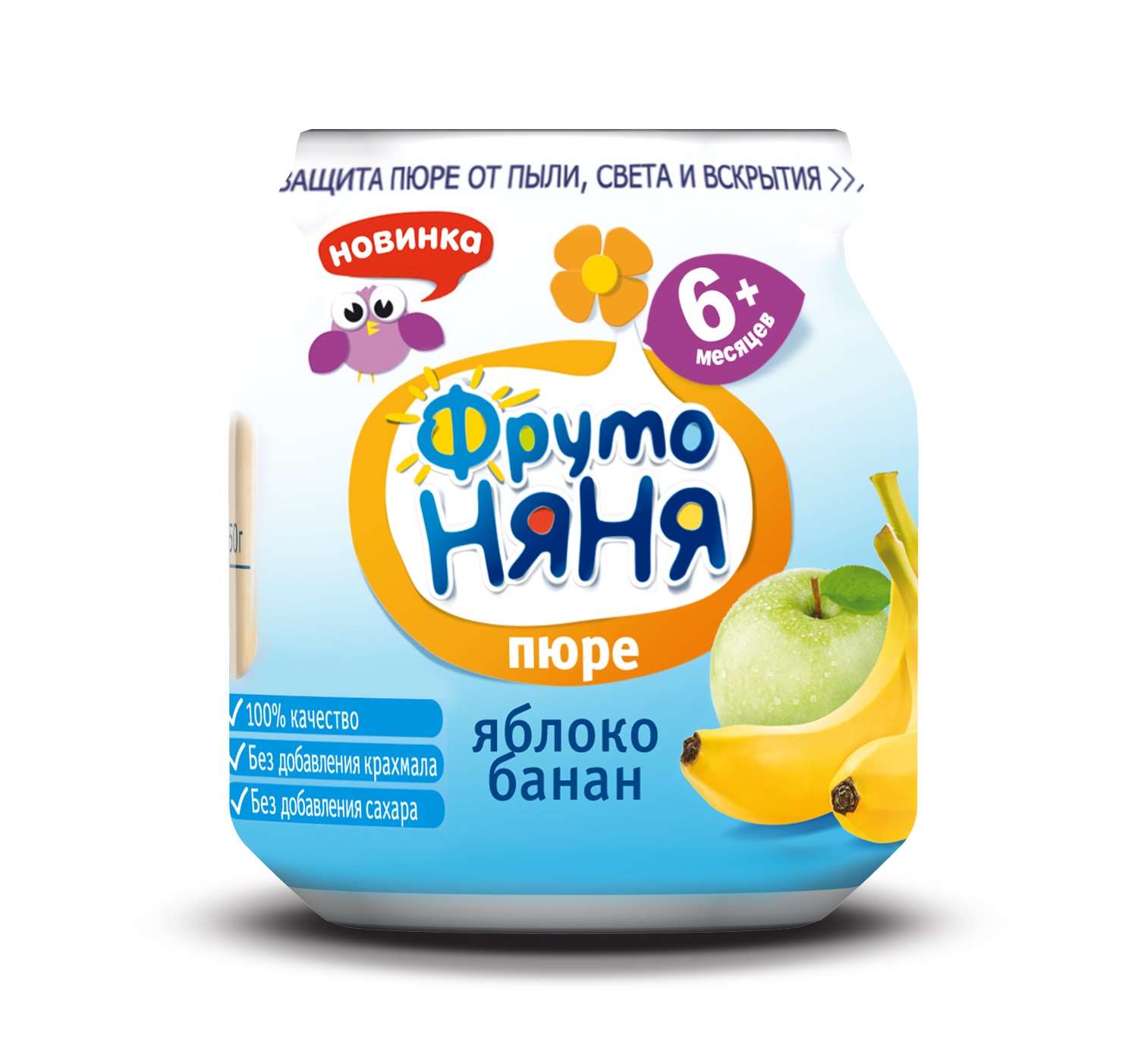 ФрутоНяня Пюре Яблоко банан 100г 