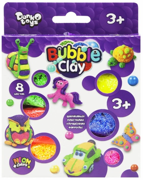 Креативное творчество 3+ Bubble Clay 8 цветов арт.05177