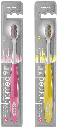 Зубная щетка BIOMED Silver Medium цв.в асс.