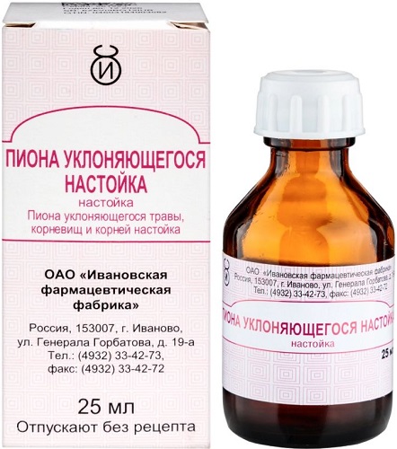 Пиона уклоняющегося настойка 25 мл Иваново  &