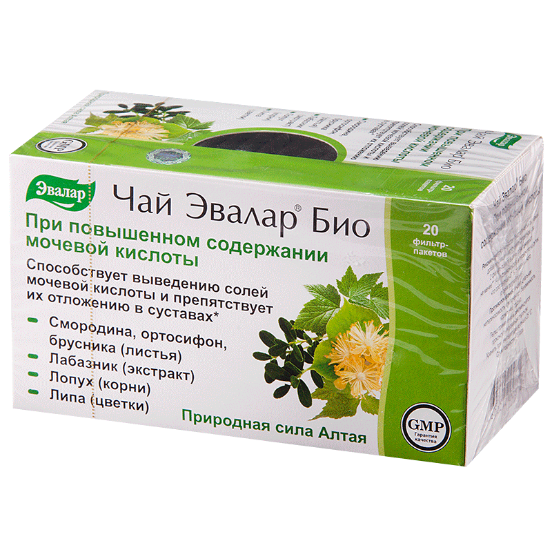 Эвалар БИО Фито чай При повыш. содержании мочевой кислоты №20пак