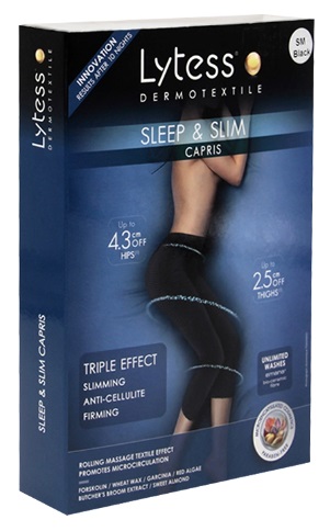 LYTESS 1312 размер L/XL Черный Капири Sleep & Slim с тройным эффектом