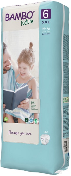 Подгузники для детей BAMBO Nature XXL6 (16+ кг) 40шт
