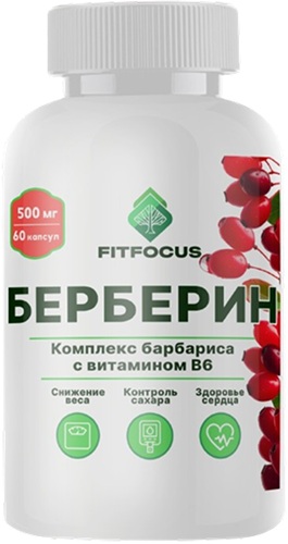Fitfocus Берберин с вит. В6 500мг №60капс  &