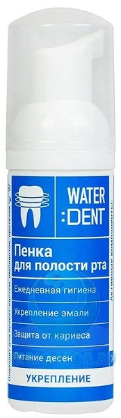 Пенка для полости рта WATERDENT Укрепление эмали 50 мл
