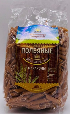 Житница Здоровья Макароны Полбяные Перья 0,4кг