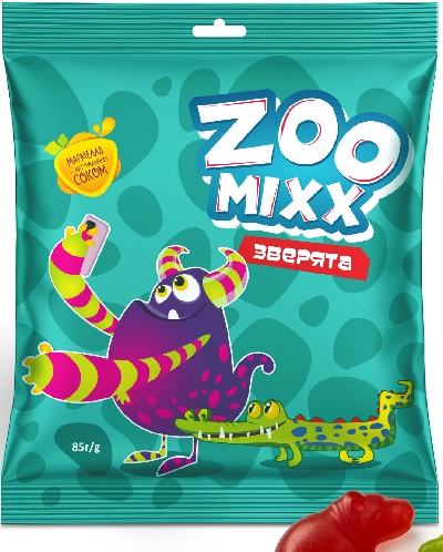 Рахат Мармелад ZooMix Зверята 85г