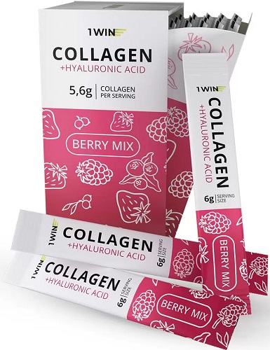 1WIN Коллаген в стиках + Гиалуроновая кислота вкус Ягодный микс 30стиков