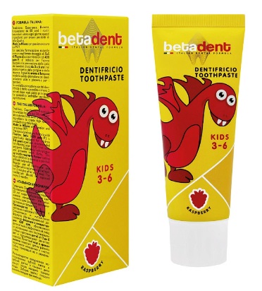 Зубная паста Betadent Kids 3-6 со вкусом Малины 75мл