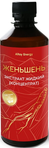 Altay Energy Экстракт жидкий Женьшень 350мл  &