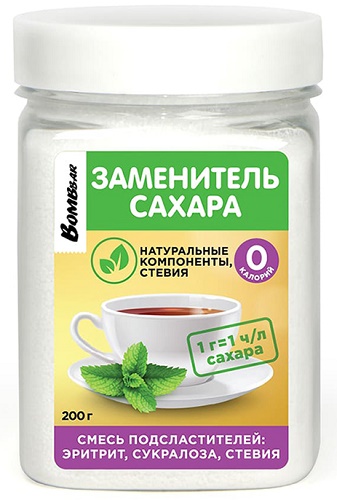 Смесь подсластителей на основе эритрита Bombbar 200г