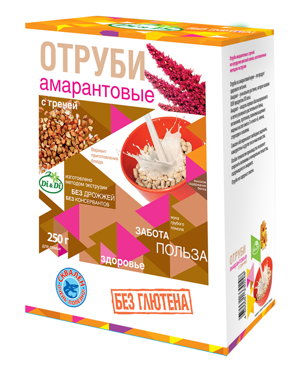 Di&Di Отруби Амарантовые с гречей 250г