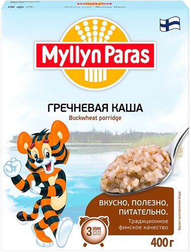 Myllyn Paras Каша Гречневая 400г Тигренок