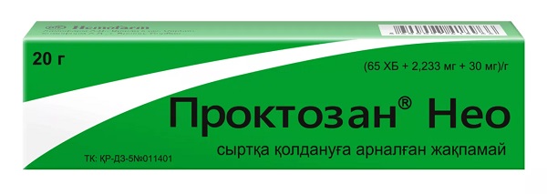 Проктозан НЕО мазь 20 г (преднизолон,гепарин,полидоканол)