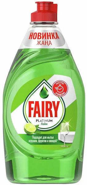 FAIRY Platinum Средство для мытья посуды Лайм 430 мл