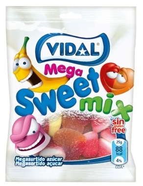 Мармелад Мега сладкий микс VIDAL 90гр