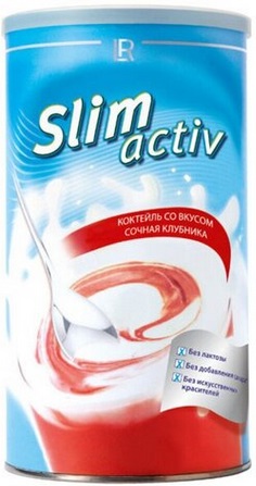 LR Коктейль Слим актив 450г Сочная клубника  &